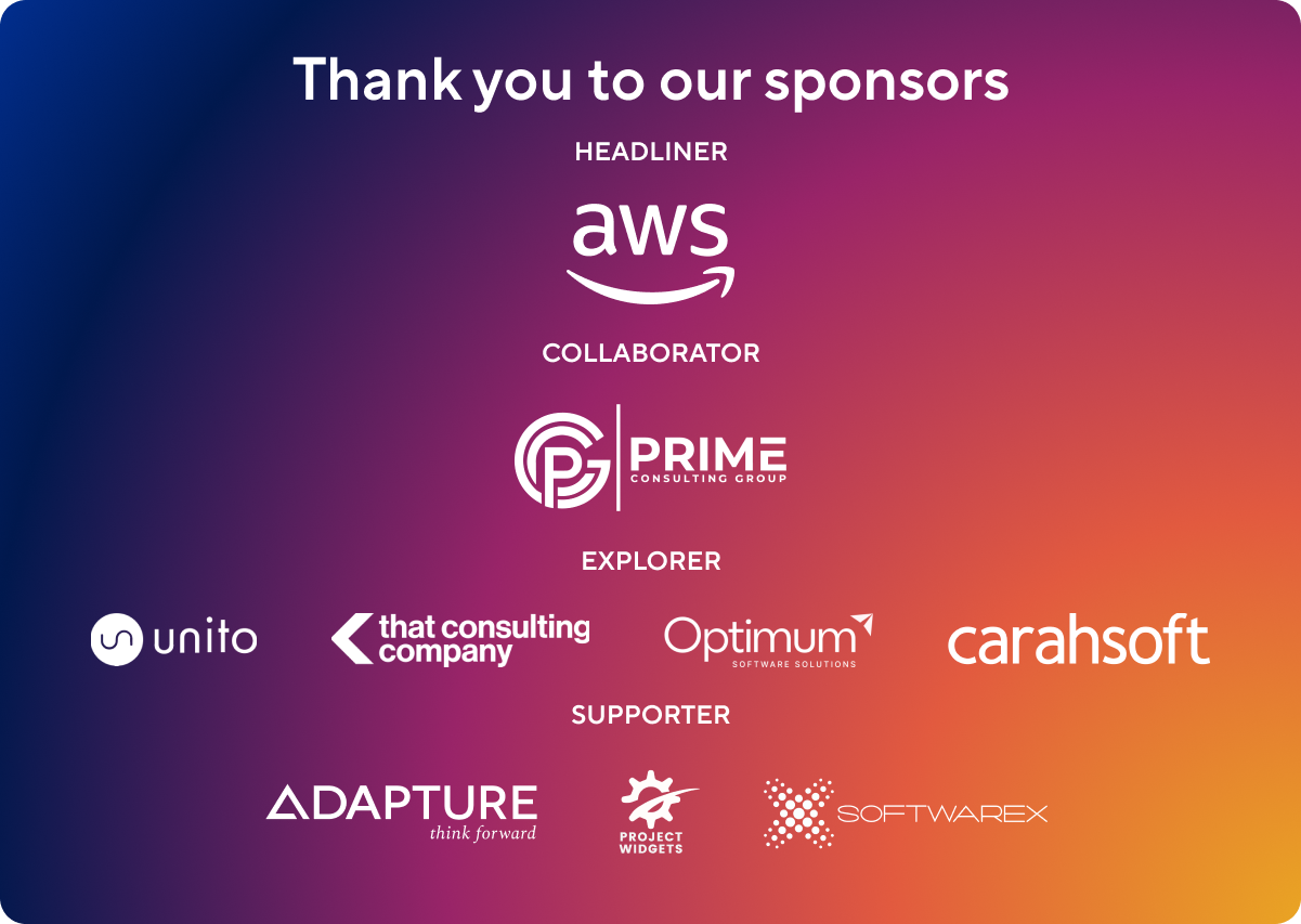 Thank you to our sponsors!